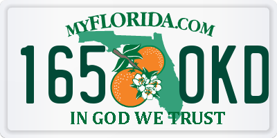 FL license plate 1650KD