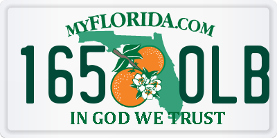 FL license plate 1650LB