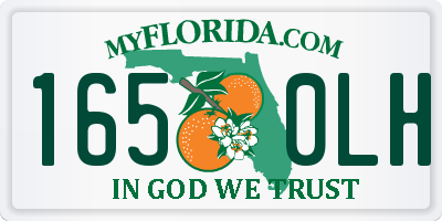 FL license plate 1650LH