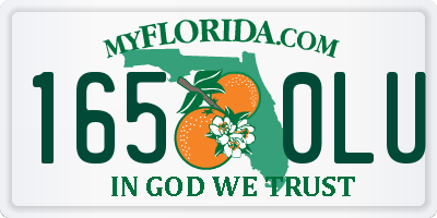 FL license plate 1650LU