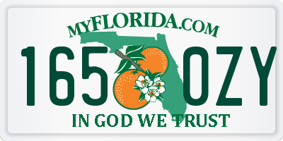 FL license plate 1650ZY