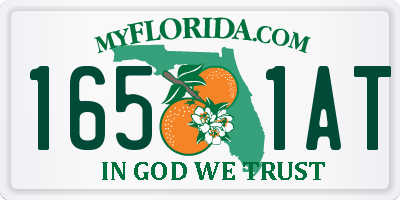 FL license plate 1651AT