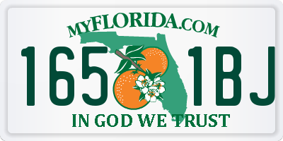FL license plate 1651BJ