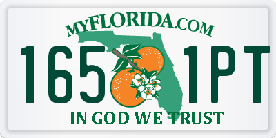 FL license plate 1651PT