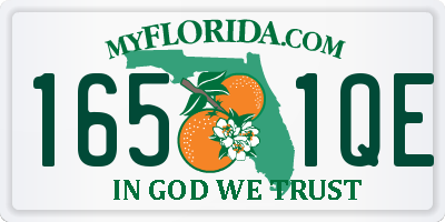 FL license plate 1651QE