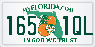 FL license plate 1651QL