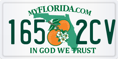 FL license plate 1652CV