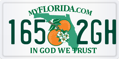 FL license plate 1652GH