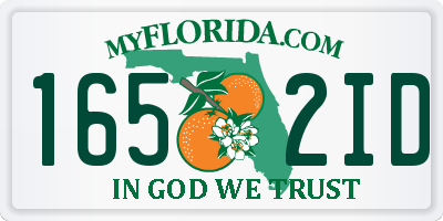 FL license plate 1652ID