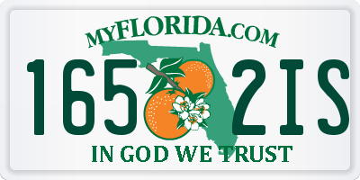 FL license plate 1652IS