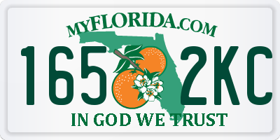 FL license plate 1652KC