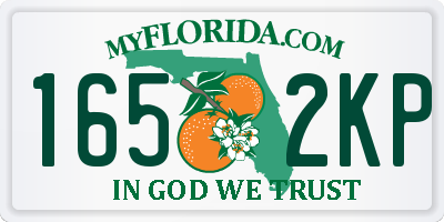 FL license plate 1652KP
