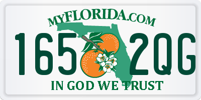 FL license plate 1652QG