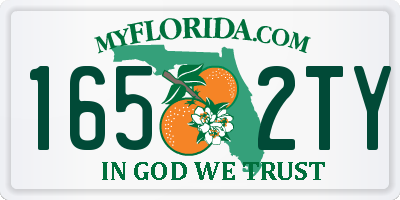 FL license plate 1652TY