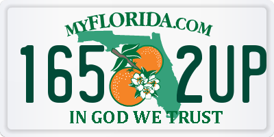 FL license plate 1652UP