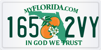 FL license plate 1652VY