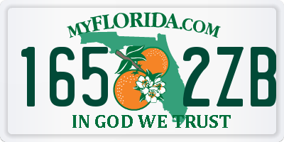 FL license plate 1652ZB