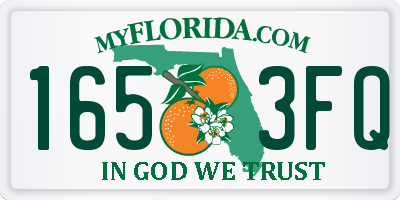FL license plate 1653FQ