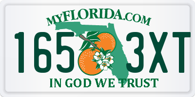 FL license plate 1653XT