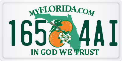 FL license plate 1654AI