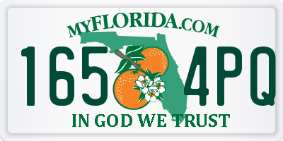 FL license plate 1654PQ