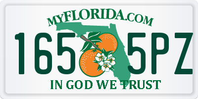 FL license plate 1655PZ