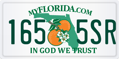 FL license plate 1655SR