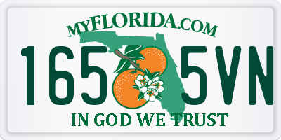 FL license plate 1655VN