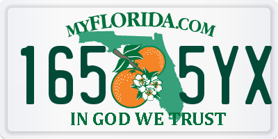 FL license plate 1655YX