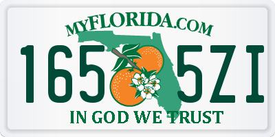 FL license plate 1655ZI