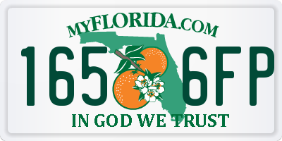FL license plate 1656FP