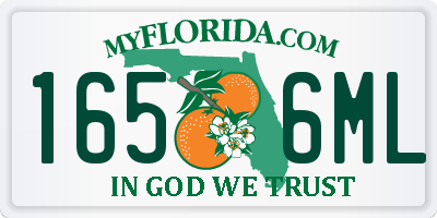 FL license plate 1656ML