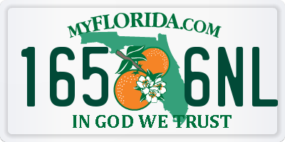 FL license plate 1656NL