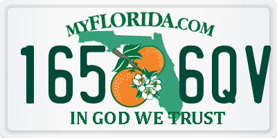 FL license plate 1656QV