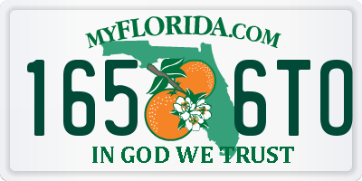 FL license plate 1656TO