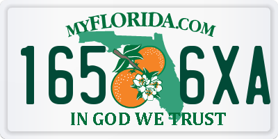 FL license plate 1656XA