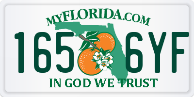 FL license plate 1656YF