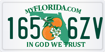 FL license plate 1656ZV