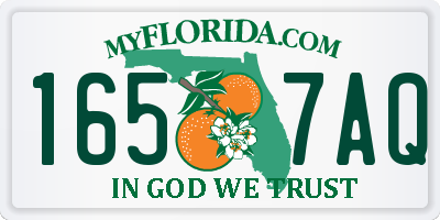 FL license plate 1657AQ