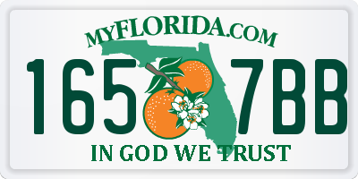 FL license plate 1657BB