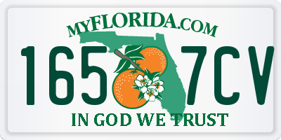 FL license plate 1657CV