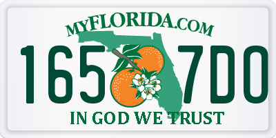 FL license plate 1657DO