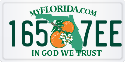 FL license plate 1657EE