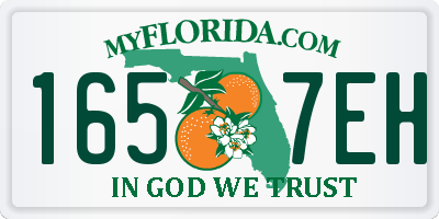 FL license plate 1657EH