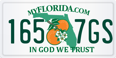 FL license plate 1657GS