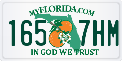FL license plate 1657HM