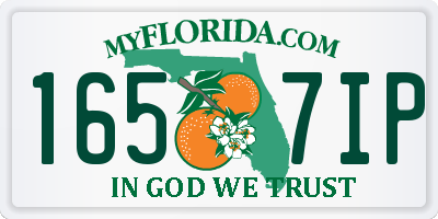 FL license plate 1657IP