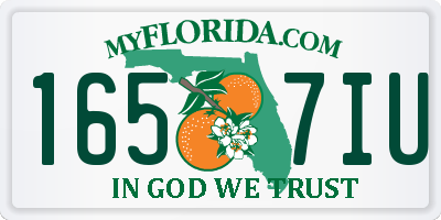 FL license plate 1657IU
