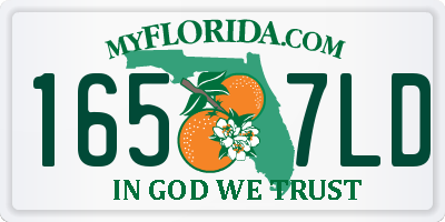 FL license plate 1657LD
