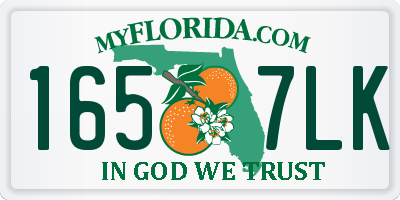 FL license plate 1657LK